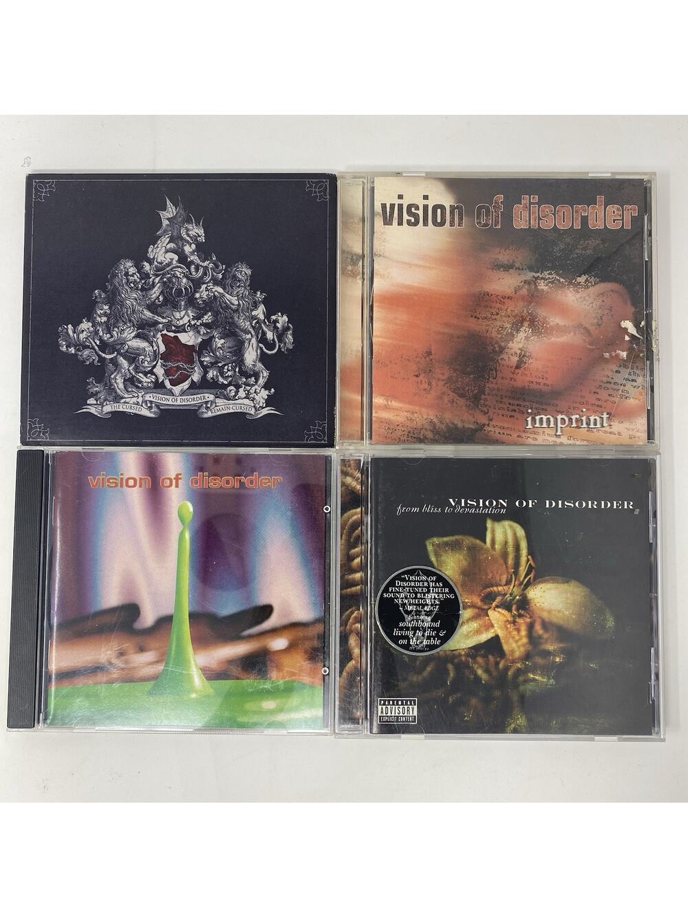 Vision Of Disorder Cd Lot Of 4-Vision of Disorder / Imprint/ From Bliss To Disor